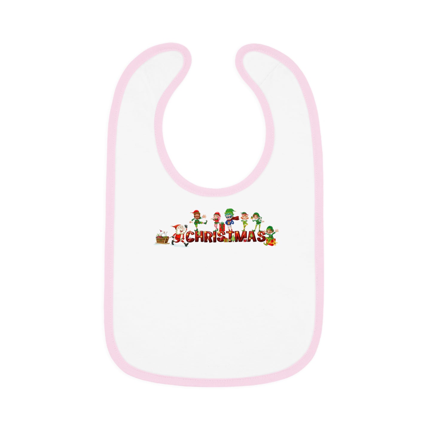Baby Bib - Christmas with santa claus and friends
