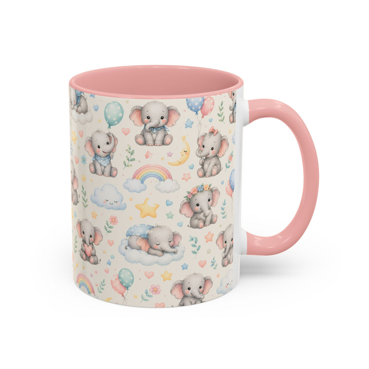 Accent Coffee Mug  (11/15 oz) - Baby Elephant Nursery