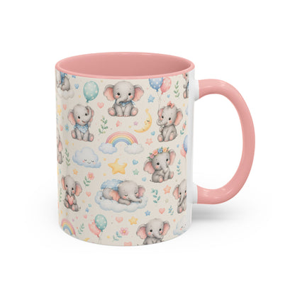 Accent Coffee Mug  (11/15 oz) - Baby Elephant Nursery