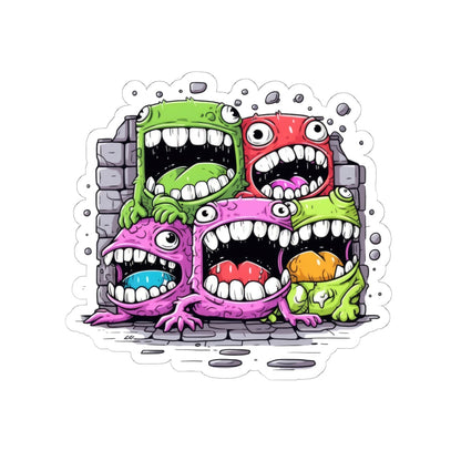 Kiss-Cut Stickers - Cool Monsters Printify