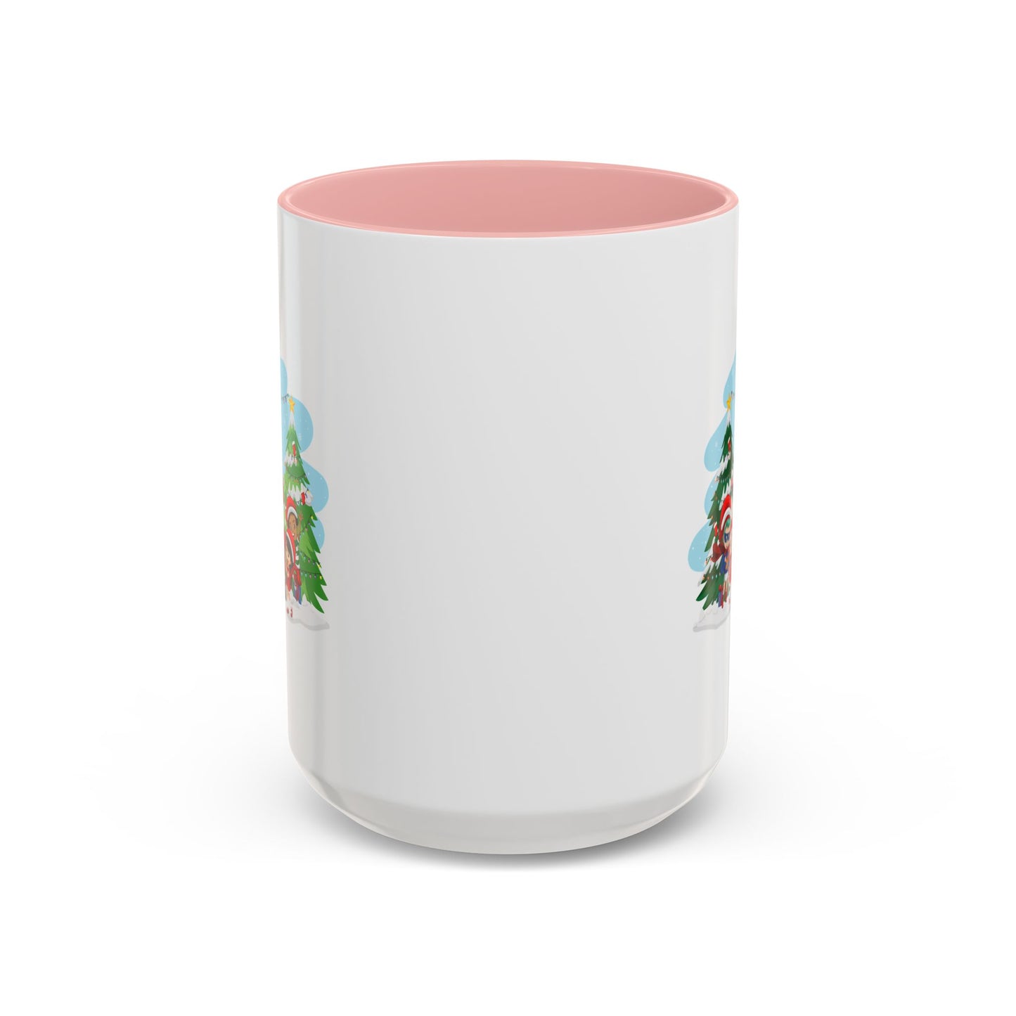 Accent Coffee Mug - Super kiddo with santa claus