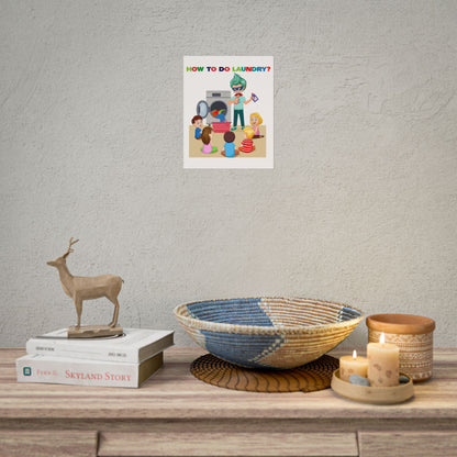 Rolled Posters - super kiddo teaching laundry - [[{"value":"Wonderwear Kid"}]]