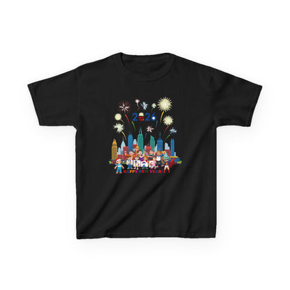 Kids Heavy Cotton™ Tee - Happy new year with fireworks - [[{"value":"Wonderwear Kid"}]]