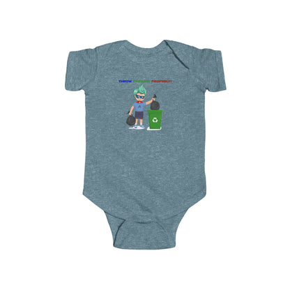 Infant Bodysuit - Super kiddo taking trash out - [[{"value":"Wonderwear Kid"}]]
