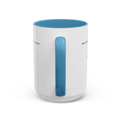 Accent Coffee Mug - Super kiddo brushing teeth - [[{"value":"Wonderwear Kid"}]]