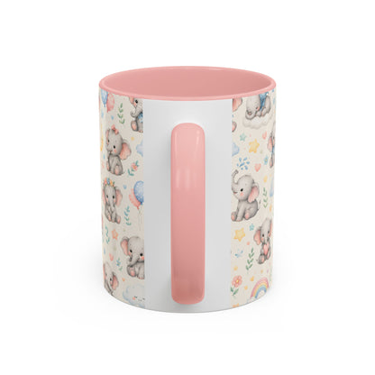 Accent Coffee Mug  (11/15 oz) - Baby Elephant Nursery