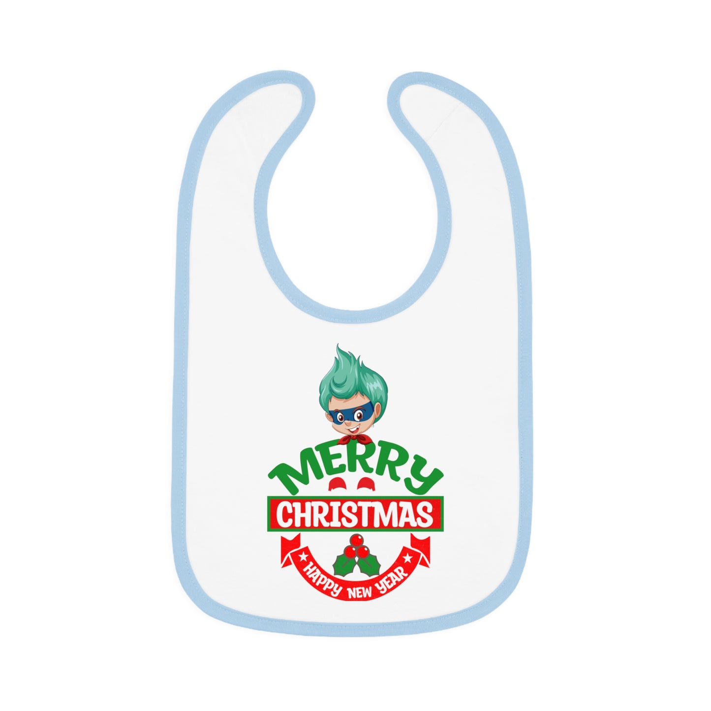 Baby Bib - Merry chridtmas from super kiddo
