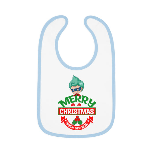 Baby Bib - Merry chridtmas from super kiddo - [[{"value":"Wonderwear Kid"}]]