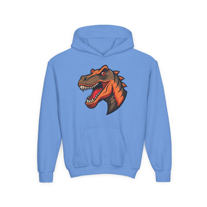 Youth Heavy Blend Hooded Sweatshirt -  Tyrannosaurus rex Printify