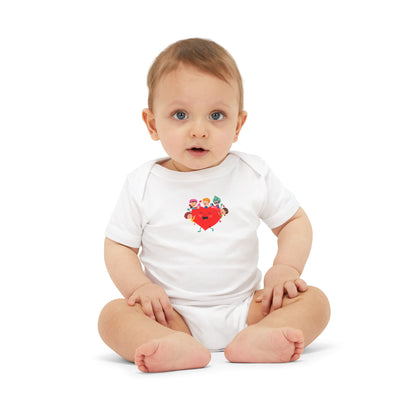 Infant Jersey One Piece - Valentines -  Super kiddo with friends - [[{"value":"Wonderwear Kid"}]]