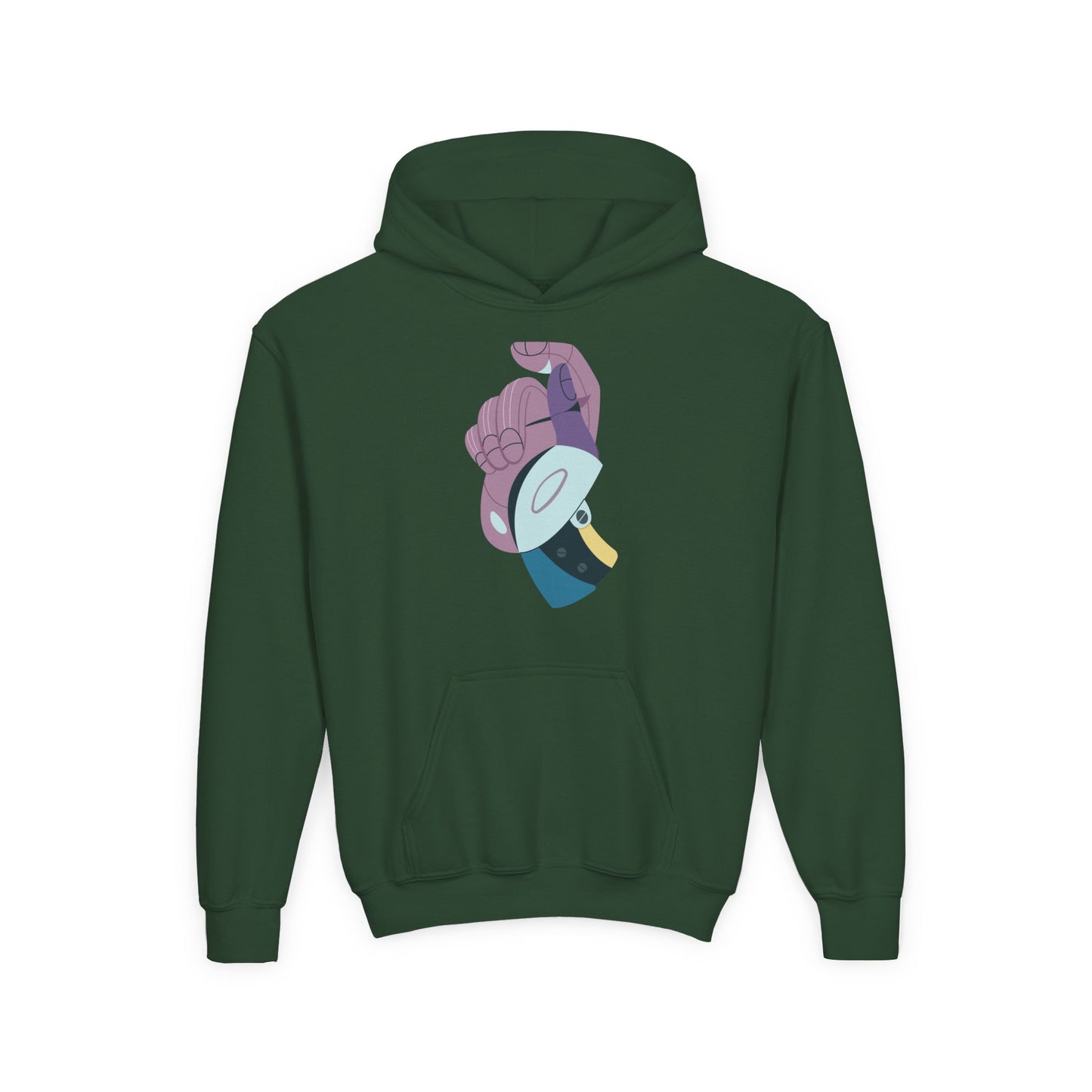 Youth Heavy Blend Hooded Sweatshirt - Hand