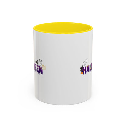 Accent Coffee Mug - Holloween word Printify