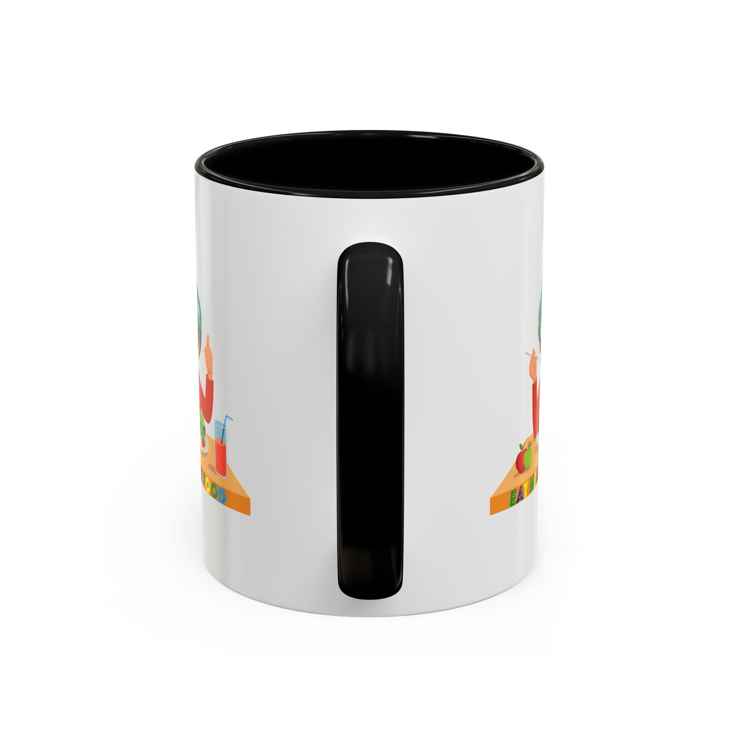 Accent Coffee Mug - Super kiddo eating healthy breafast