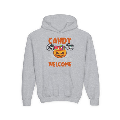 Youth Heavy Blend Hooded Sweatshirt - Candy collectors by super kiddo Printify