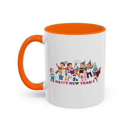 Accent Coffee Mug - Happy new year from super kiddo - [[{"value":"Wonderwear Kid"}]]