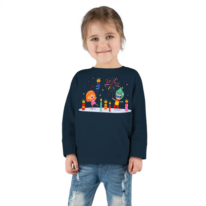 Toddler Long Sleeve Tee - Super kiddo lighting fireworks - [[{"value":"Wonderwear Kid"}]]