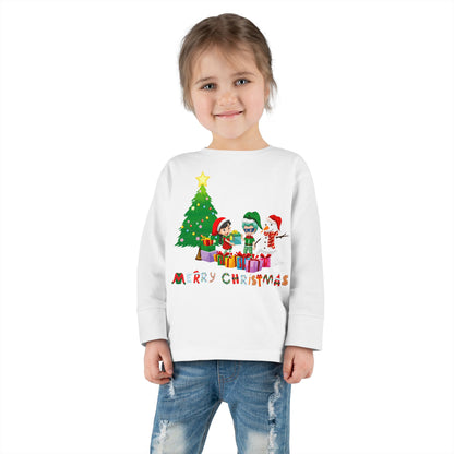 Toddler Long Sleeve Tee - Super kiddo preparing gifts - [[{"value":"Wonderwear Kid"}]]