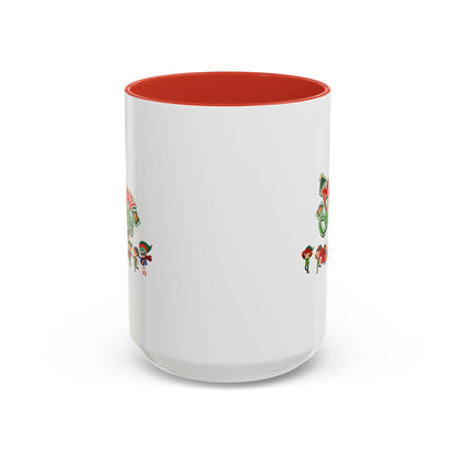 Accent Coffee Mug - Merry christmas from super friends - [[{"value":"Wonderwear Kid"}]]