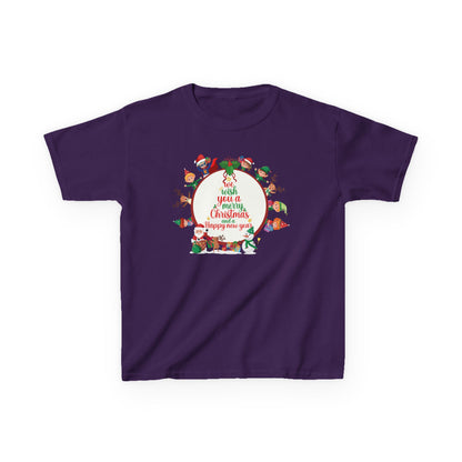 Kids Heavy Cotton™ Tee - We wish you a merry christmas - [[{"value":"Wonderwear Kid"}]]