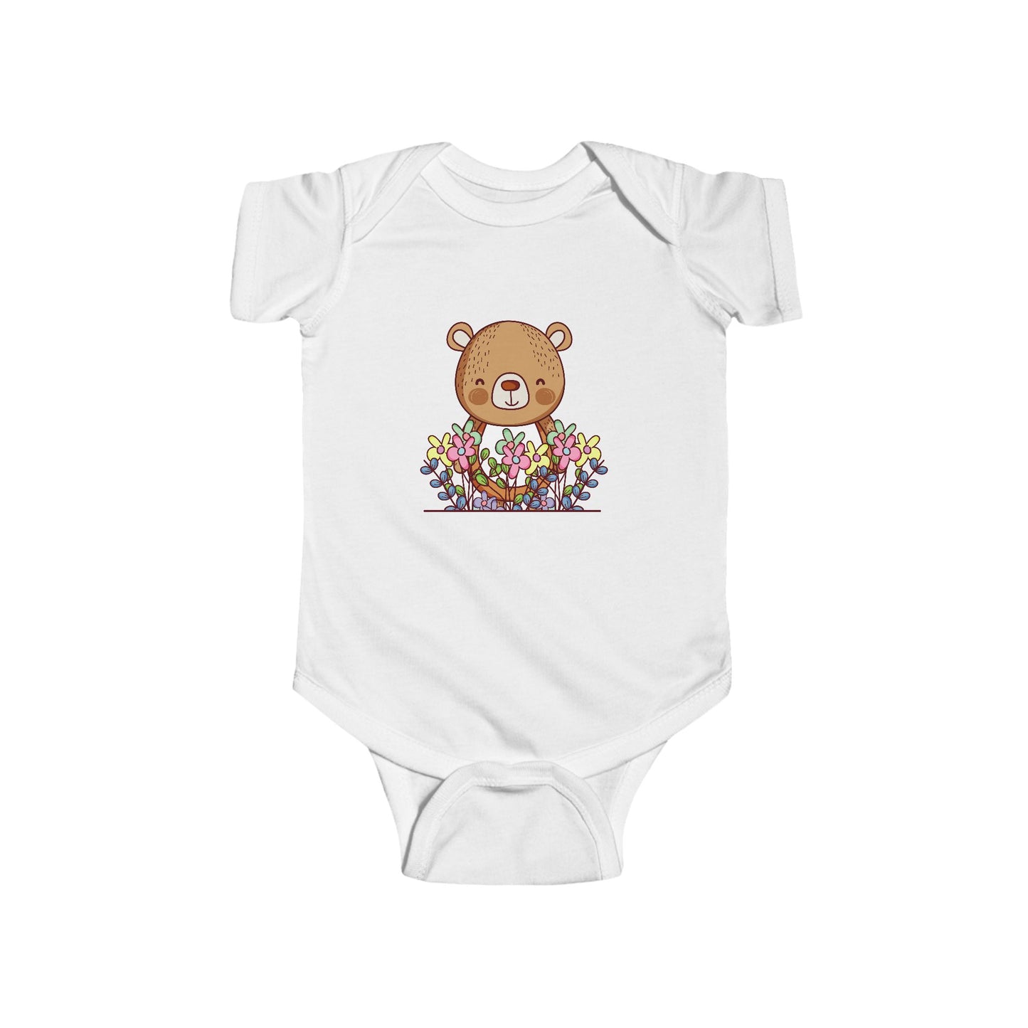 Infant Fine Jersey Bodysuit - Cute bear