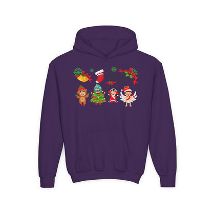 Youth Heavy Blend Hooded Sweatshirt - Merry christmas from super kid - [[{"value":"Wonderwear Kid"}]]