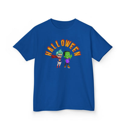 Kids Heavy Cotton™ Tee - Holloween with super kiddo Printify