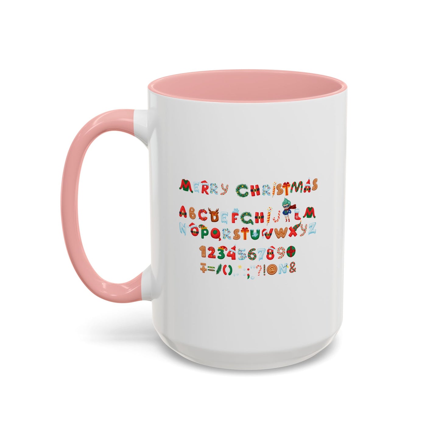 Accent Coffee Mug - Christmas alphabet