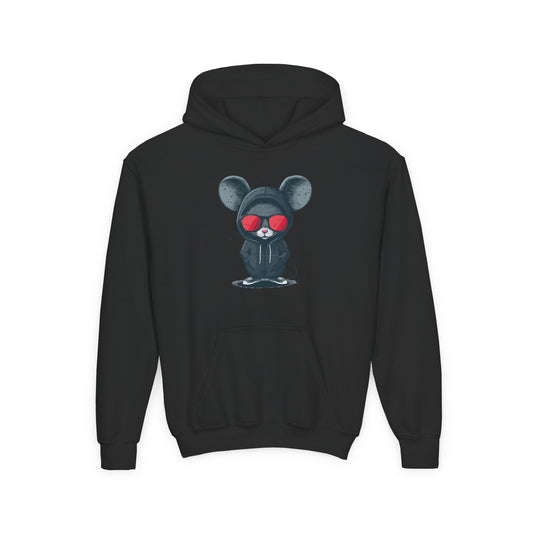 Kids Cool Mouse Hoodie Printify