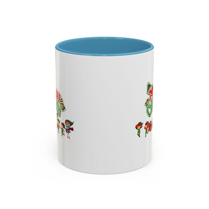 Accent Coffee Mug - Merry christmas from super friends - [[{"value":"Wonderwear Kid"}]]