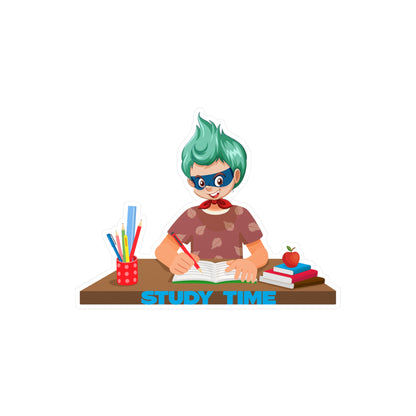 Halloween Kiss-Cut Vinyl Decals – Super kiddo studying - [[{"value":"Wonderwear Kid"}]]