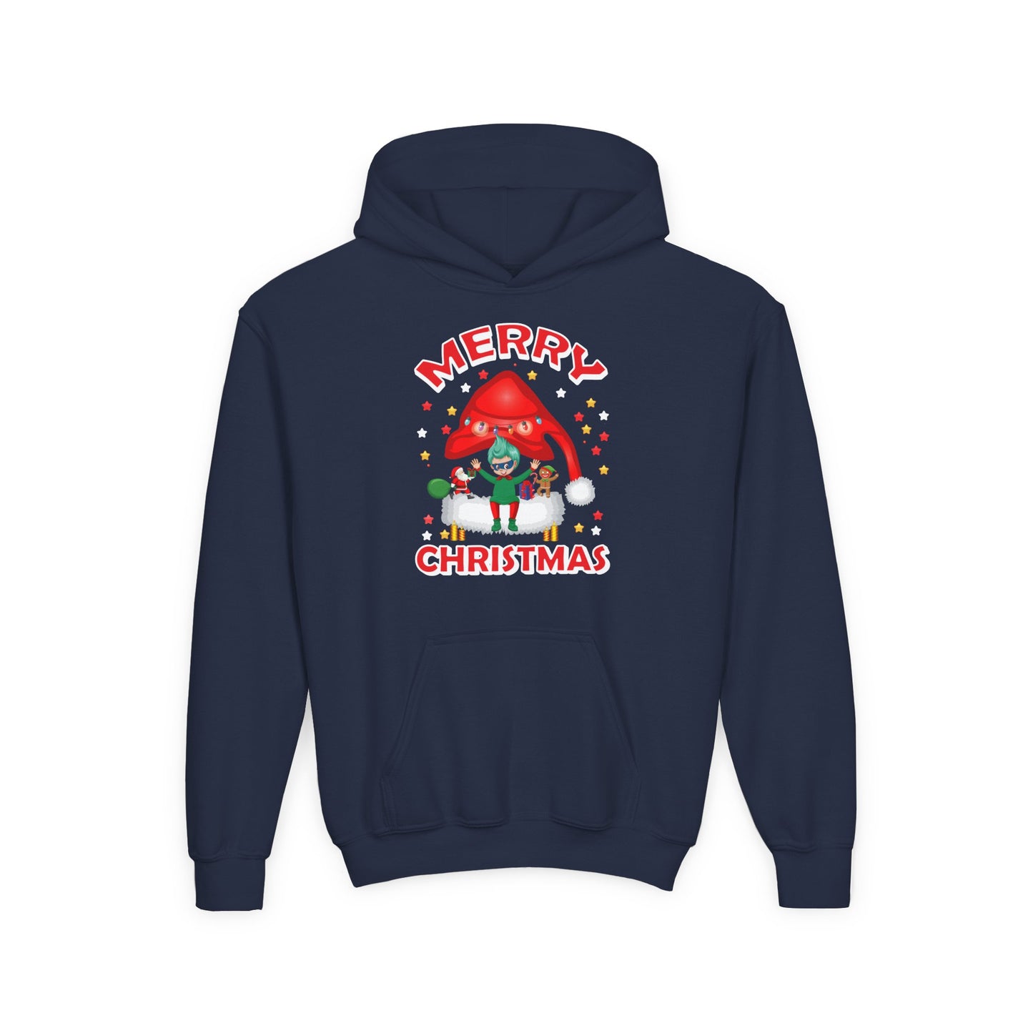 Youth Heavy Blend Hooded Sweatshirt - Merry christmas
