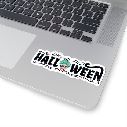 Kiss-Cut Stickers - Happy halloween by super kiddo Printify