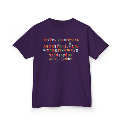 Kids Heavy Cotton™ Tee - Christmas alphabet - [[{"value":"Wonderwear Kid"}]]