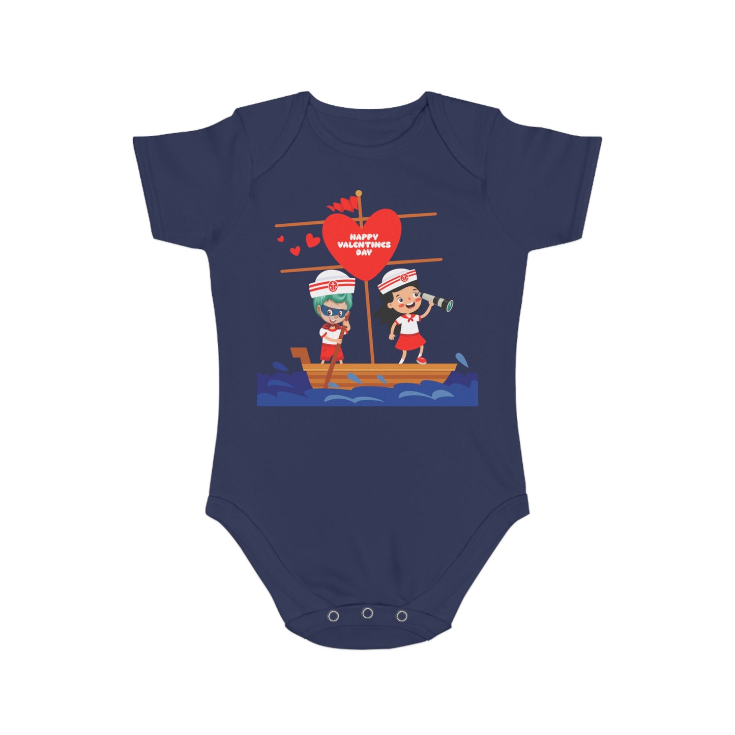Infant Fine Jersey Bodysuit - Valentines -  Love sailing - [[{"value":"Wonderwear Kid"}]]