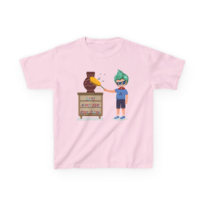 Kids Heavy Cotton™ Tee - Super kiddo cleaning a vase - [[{"value":"Wonderwear Kid"}]]