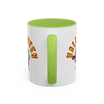 Accent Coffee Mug - Holloween with super kiddo Printify