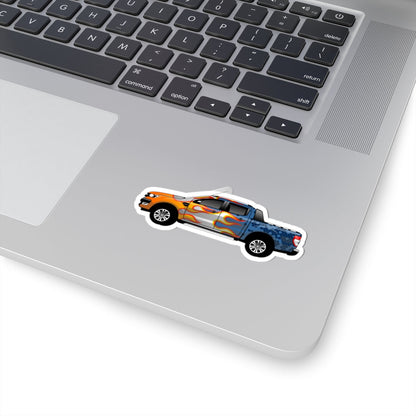 Kiss-Cut Stickers - Pick up car Printify