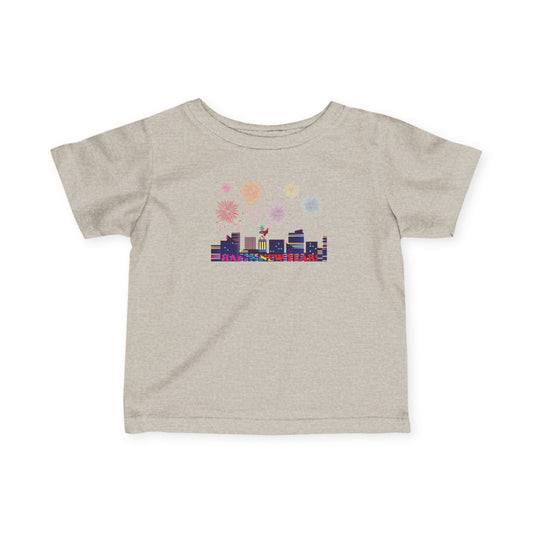 Infant Fine Jersey Tee - Super kiddo with fireworks with text - [[{"value":"Wonderwear Kid"}]]