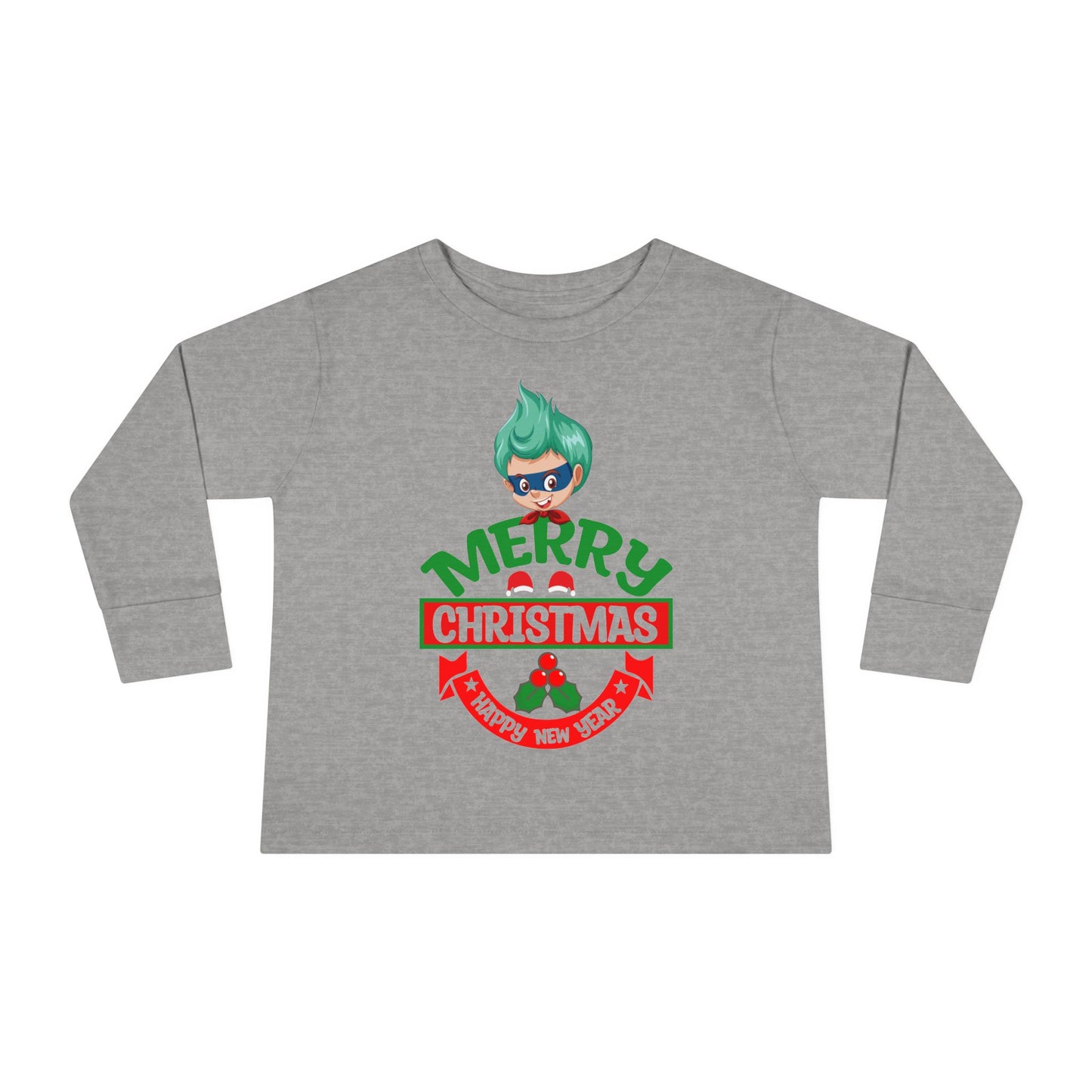 Toddler Long Sleeve Tee - Merry chridtmas from super kiddo - [[{"value":"Wonderwear Kid"}]]