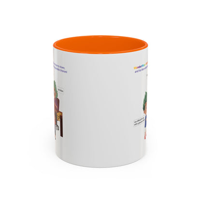 Accent Coffee Mug - WonderWear Origin - [[{"value":"Wonderwear Kid"}]]