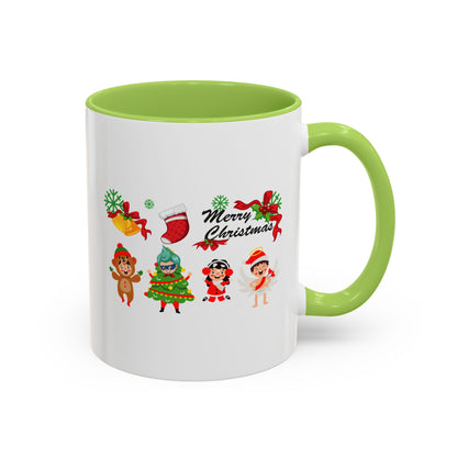 Accent Coffee Mug - Merry christmas from super kid - [[{"value":"Wonderwear Kid"}]]