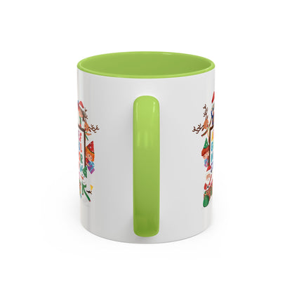 Accent Coffee Mug - Christmas alphabet with super kiddo - [[{"value":"Wonderwear Kid"}]]