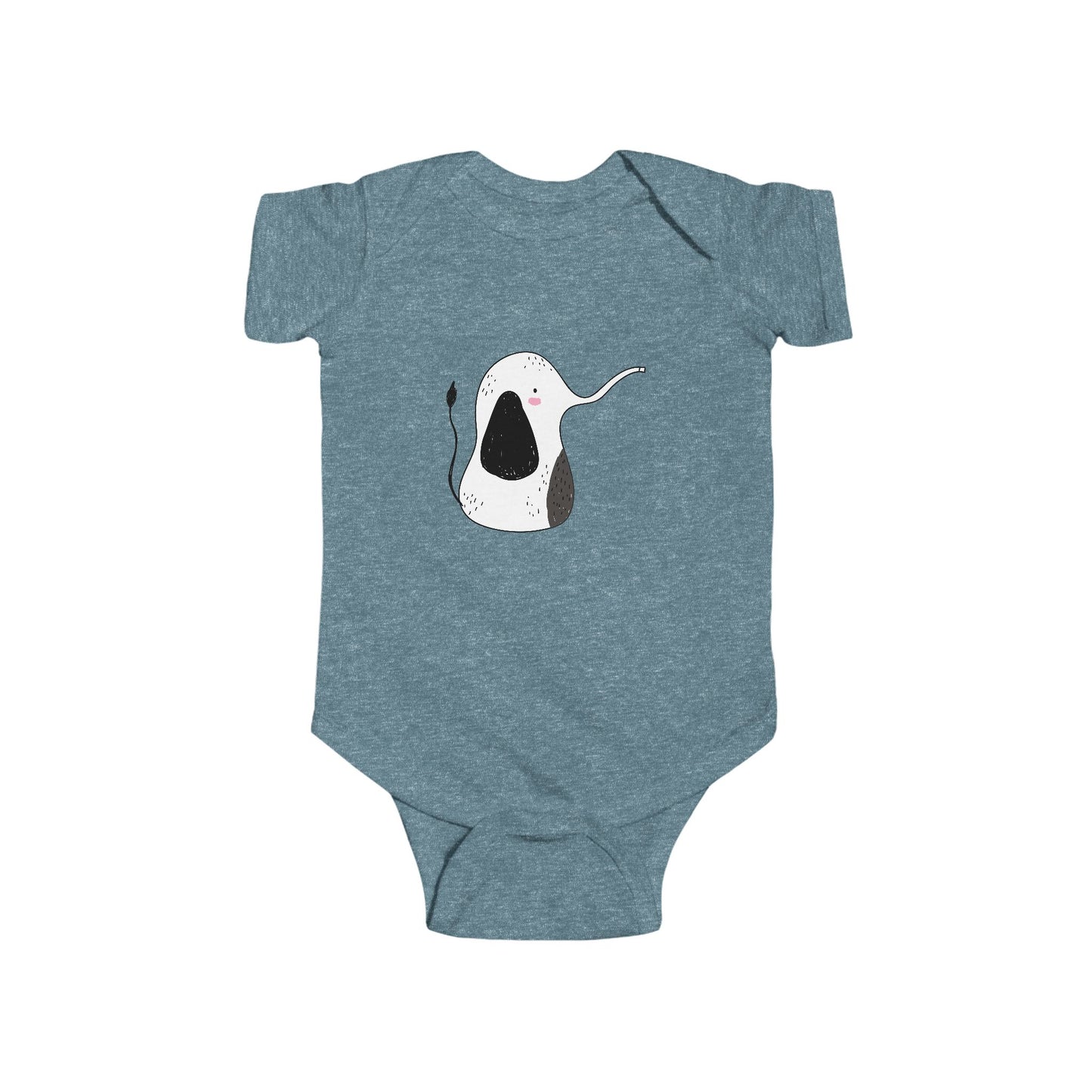 Infant Fine Jersey Bodysuit - Cute elephant