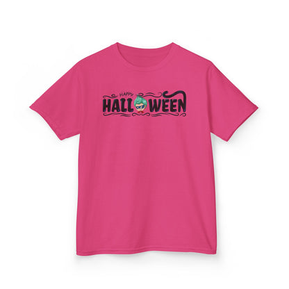 Kids Heavy Cotton™ Tee - Happy halloween by super kiddo Printify