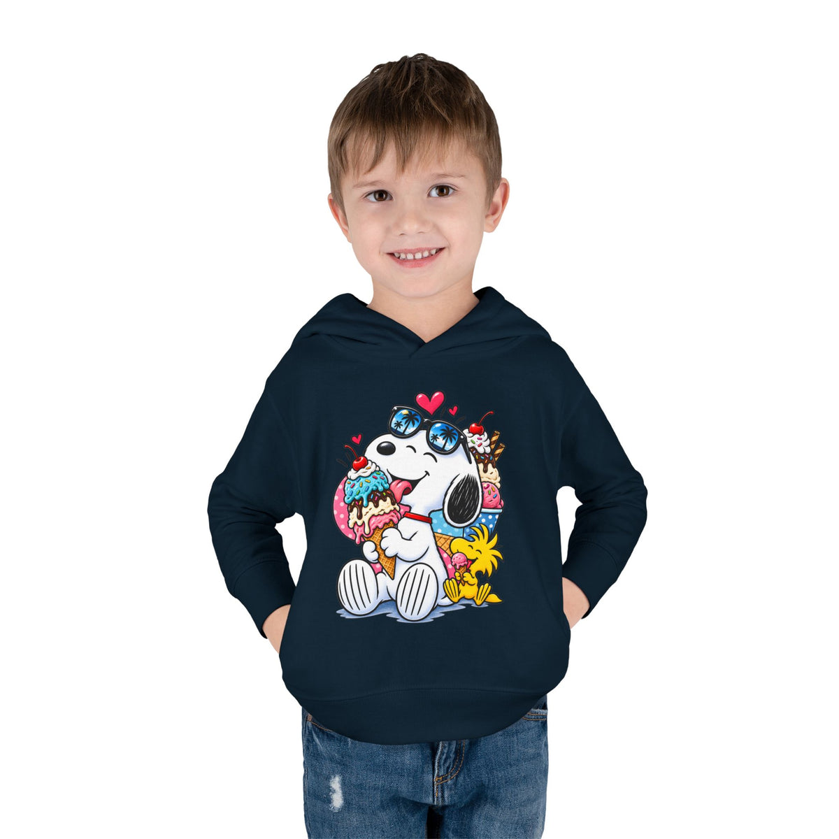 Toddler Hoodie — Snoopy and Woodstock’s Ice Cream Day