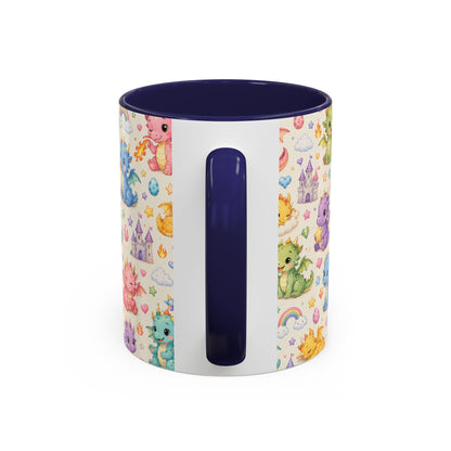 Accent Coffee Mug  (11/15 oz) - Baby Dragon Fantasy