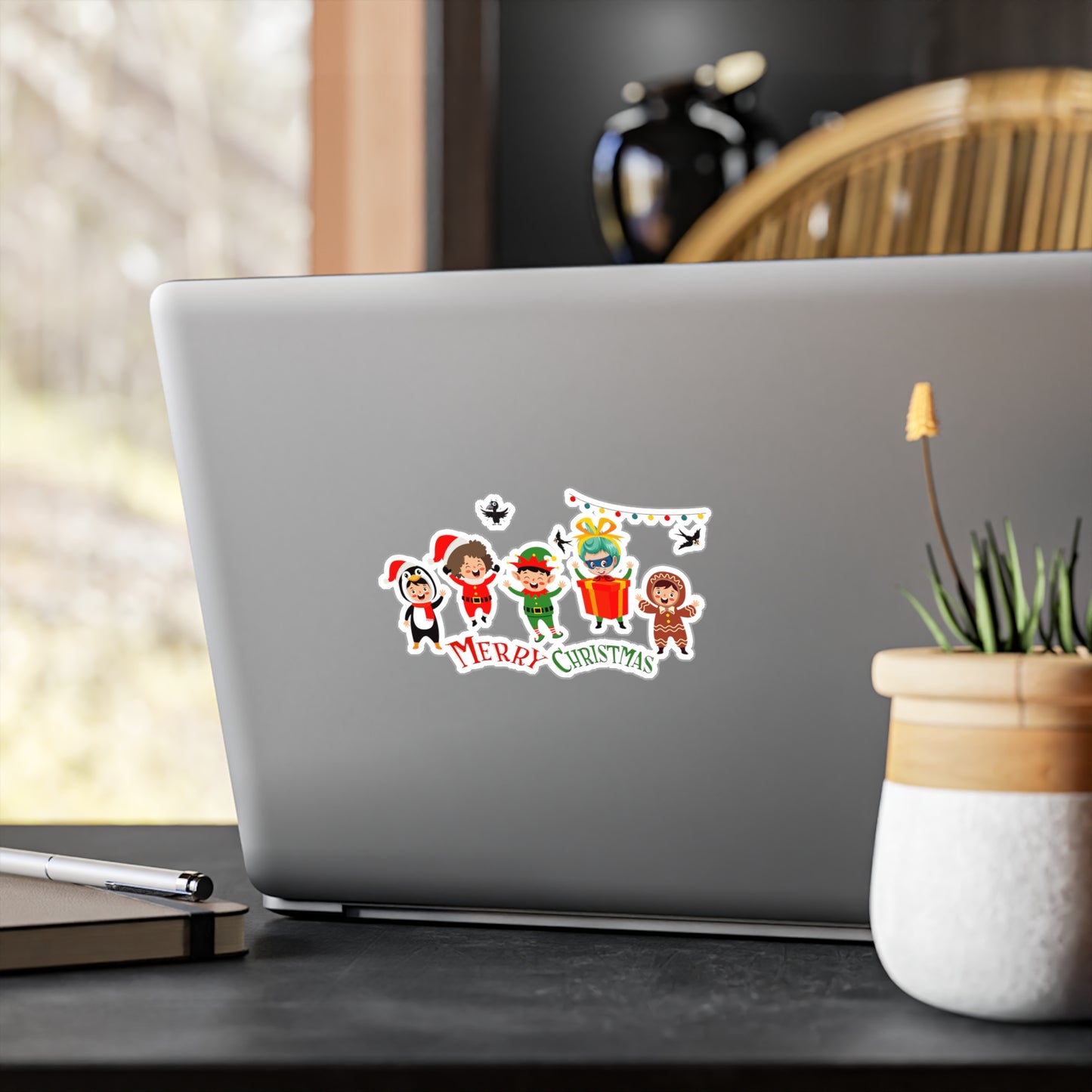 Christmas Kiss-Cut Vinyl Decals – Merry christmas by super kiddo and friends - [[{"value":"Wonderwear Kid"}]]