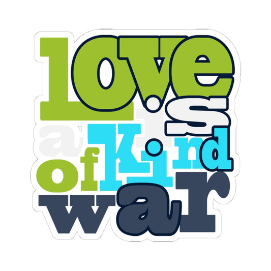 Kiss-Cut Stickers - Love is Kind Printify