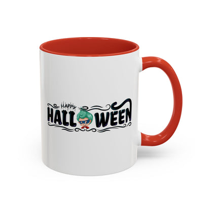 Accent Coffee Mug - Happy halloween by super kiddo Printify