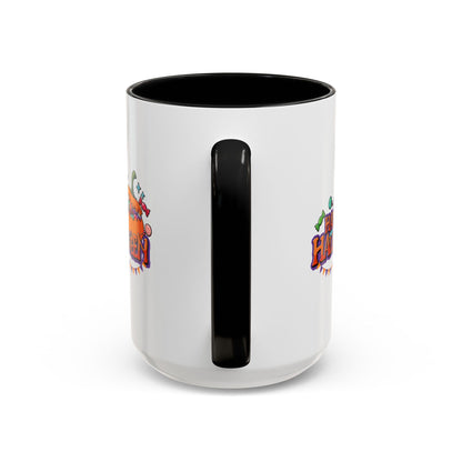 Accent Coffee Mug - Happy halloween banner Printify